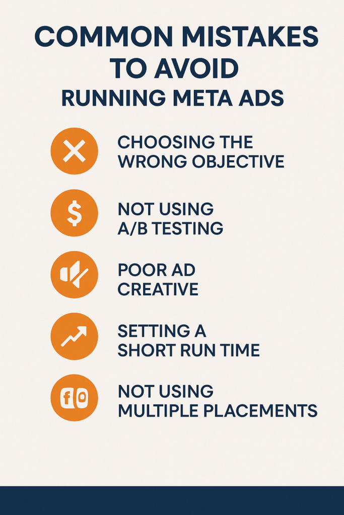 Common mistakes to avoid running meta ads​